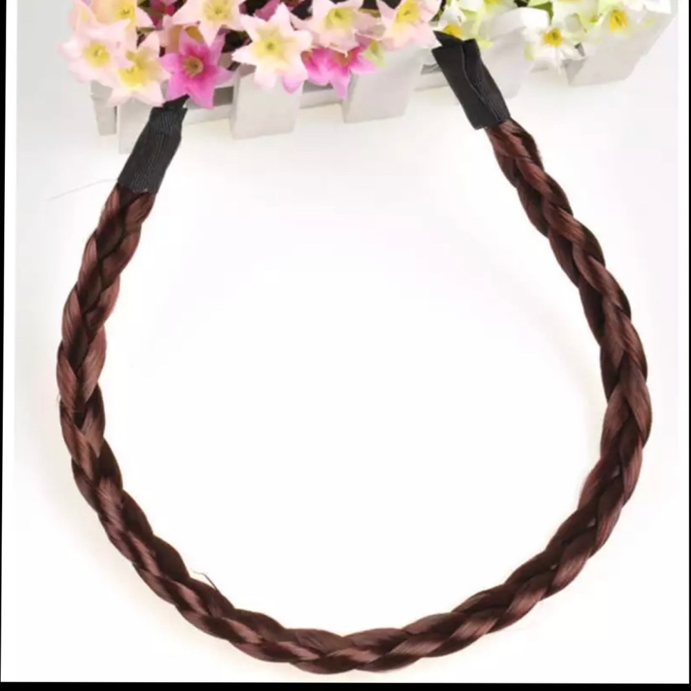 RoxyMc’s braided synthetic hair headband RED

.